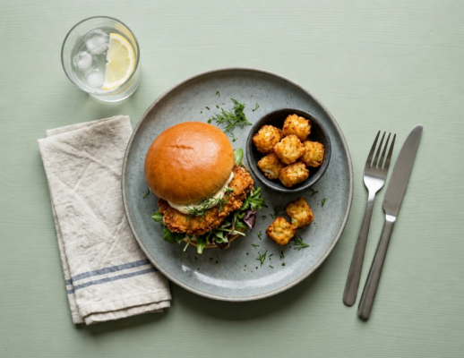 Crispy chicken Burger m Rösti